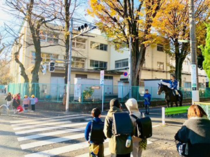 学童交通整理の画像