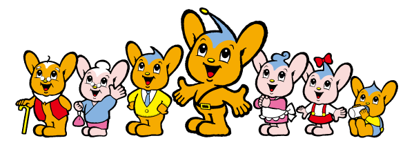 ピーポくんファミリーのイラスト